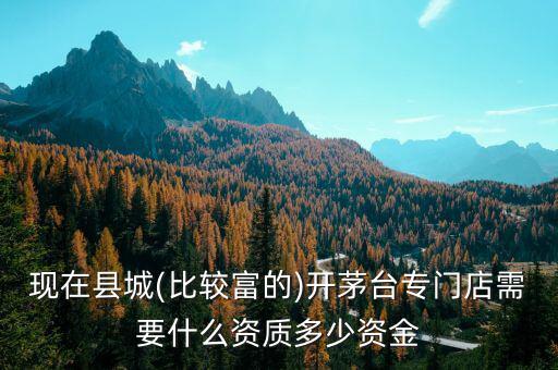 怎么才能開(kāi)茅臺(tái)專賣店,怎樣才能開(kāi)起來(lái)