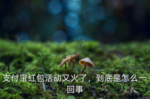 支付寶紅包活動又火了，到底是怎么一回事