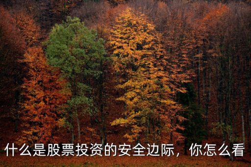 什么是股票投資的安全邊際，你怎么看