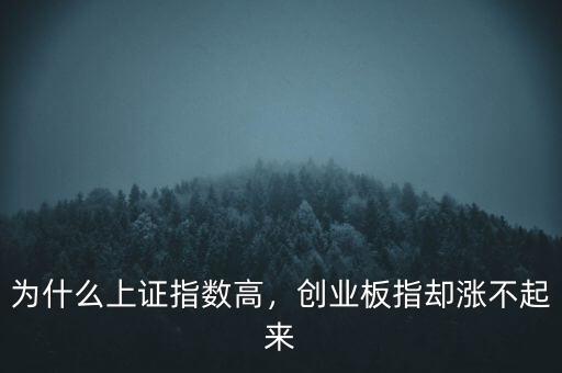 為什么上證指數(shù)高，創(chuàng)業(yè)板指卻漲不起來