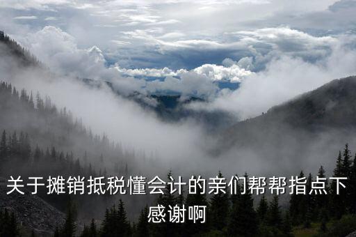 為什么所得稅費(fèi)用進(jìn)行期內(nèi)分?jǐn)?，關(guān)于攤銷抵稅懂會(huì)計(jì)的親們幫幫指點(diǎn)下感謝啊
