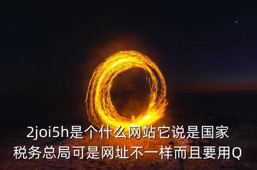 登陸國(guó)稅的網(wǎng)站是什么，2joi5h是個(gè)什么網(wǎng)站它說(shuō)是國(guó)家稅務(wù)總局可是網(wǎng)址不一樣而且要用Q