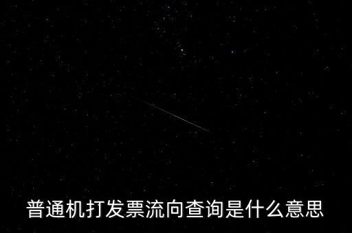 發(fā)票查詢流向是指什么，普通機(jī)打發(fā)票流向查詢是什么意思