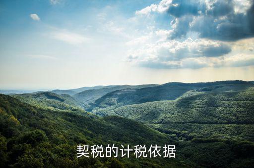 契稅計稅依據(jù)是什么，房產(chǎn)契稅的計稅依據(jù)