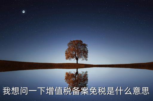 增值稅網(wǎng)上備案是什么意思，公司剛成立請(qǐng)問(wèn)到稅務(wù)局備案是什么意思