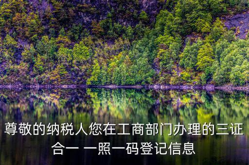 多證合一備案是什么，三證合一需要去國稅備案請(qǐng)問需要帶什么
