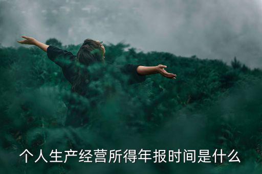 個(gè)人經(jīng)營(yíng)所得是什么時(shí)候申報(bào)，個(gè)人所得稅什么時(shí)候申報(bào)