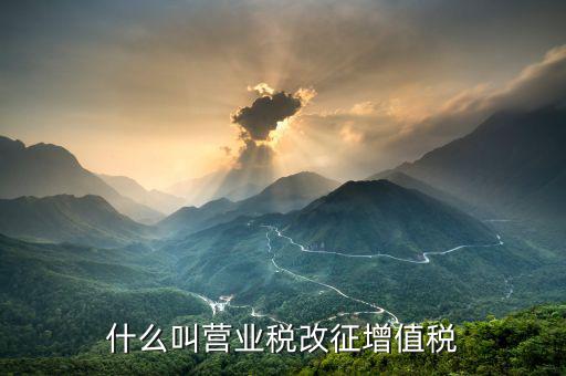 營業(yè)稅改征增值稅什么意思，營業(yè)稅改征增值稅改革是什么意思