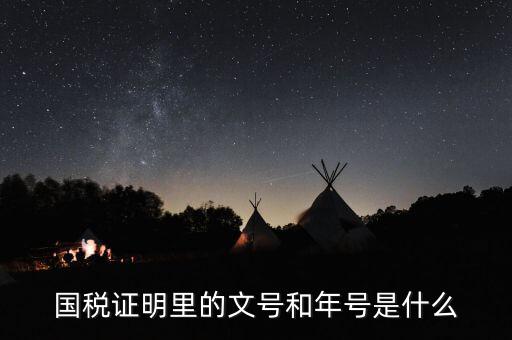 納稅證明文書號指什么，營業(yè)執(zhí)照清稅證明文號是什么