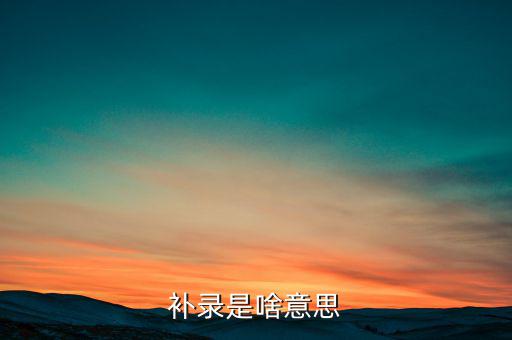 發(fā)票補(bǔ)錄是什么意思，補(bǔ)錄是什么意思