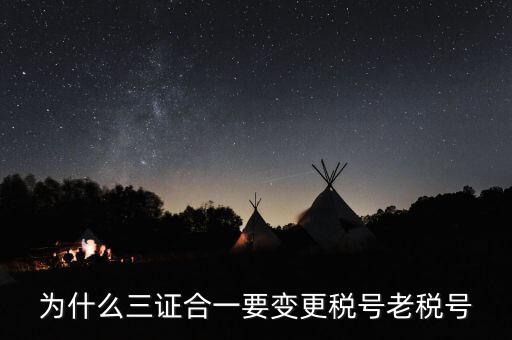 稅號(hào)為什么要變更，為什么三證合一要變更稅號(hào)老稅號(hào)