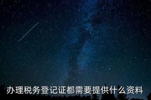 稅務(wù)登記證件包括什么，辦理稅務(wù)登記證都需要提供什么資料