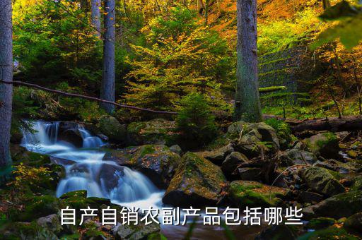 自產自銷農副產品包括哪些