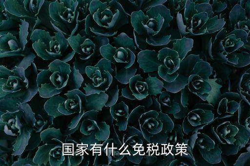 國家什么要實(shí)行減免稅，國家有什么免稅政策