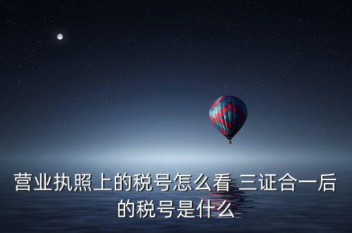 企業(yè)三證合一后稅號(hào)是什么，三證合一后企業(yè)的納稅人識(shí)別號(hào)是哪個(gè)