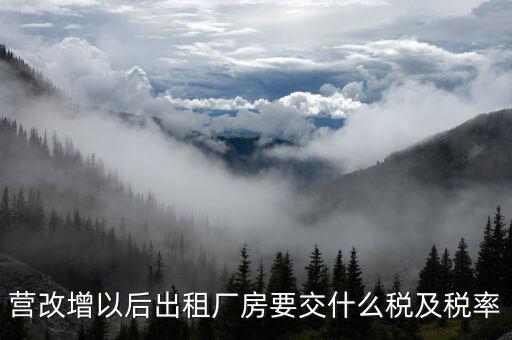 出租廠房要交什么稅，從事租賃行業(yè)的出租廠房 辦公樓取得的租金收入一般要交哪些稅