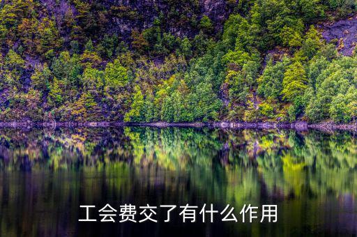 工會費(fèi)交了有什么作用
