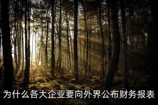 為什么要報(bào)送財(cái)務(wù)報(bào)表，為什么要編財(cái)務(wù)報(bào)表