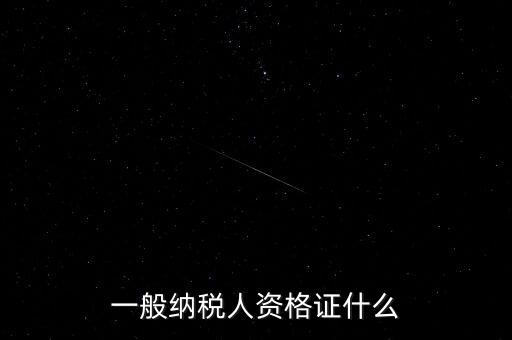 納稅人資格證是什么，一般納稅人的認(rèn)定資格是什么
