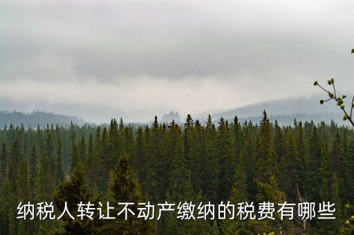 轉(zhuǎn)讓不動產(chǎn)交什么稅，納稅人轉(zhuǎn)讓不動產(chǎn)繳納的稅費(fèi)有哪些