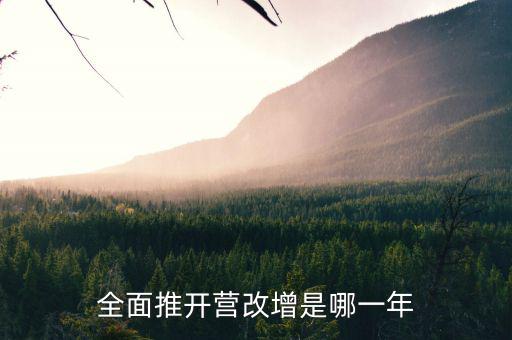 17年營改增改了什么時候，全面推開營改增是哪一年