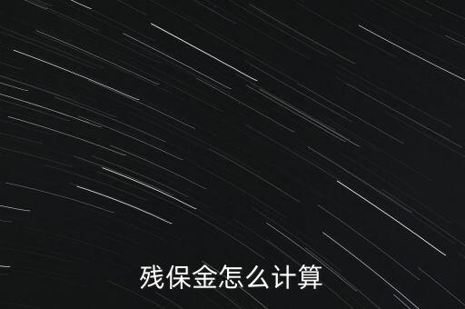 殘保金是什么意思，公司就一個人工資是800元月請問交多少殘保金