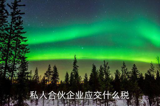 私營(yíng)合伙企業(yè)交什么稅，私營(yíng)企業(yè)都要交納哪些稅