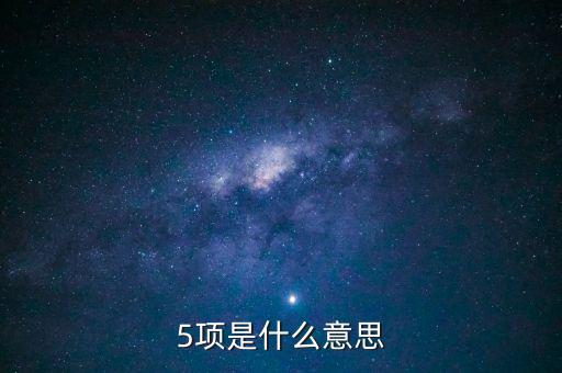 五項(xiàng)辦稅制度是什么意思，5項(xiàng)具體是什么意思