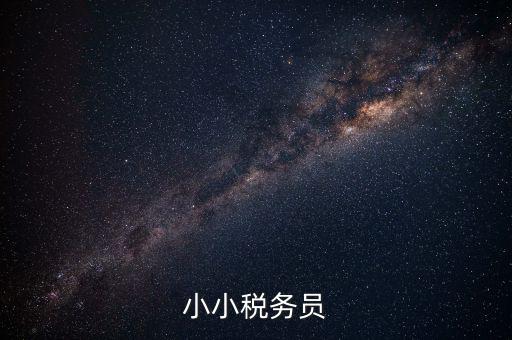 小小稅宣員是什么意思，小小稅務(wù)員