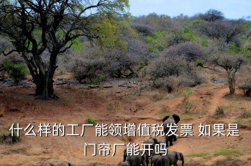 什么樣的公司可以領發(fā)票，什么樣的工廠能領增值稅發(fā)票 如果是門簾廠能開嗎