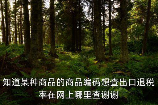 什么網(wǎng)站能查到退稅率，有沒(méi)有查詢出口退稅率的網(wǎng)址