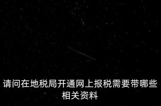 網(wǎng)上申報(bào)地稅需要什么，一般納稅人網(wǎng)上申報(bào)地稅上要報(bào)哪些稅
