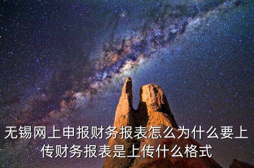無(wú)錫網(wǎng)上申報(bào)財(cái)務(wù)報(bào)表怎么為什么要上傳財(cái)務(wù)報(bào)表是上傳什么格式