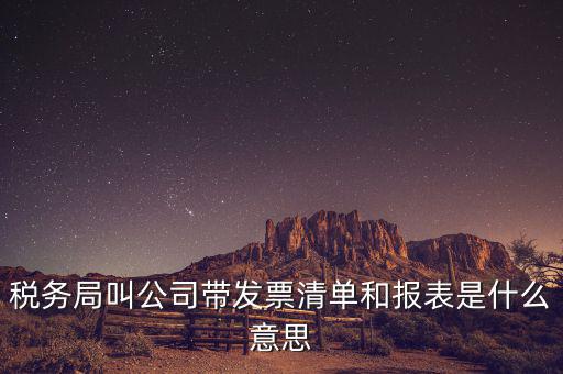 發(fā)票清單是什么意思，稅務局叫公司帶發(fā)票清單和報表是什么意思