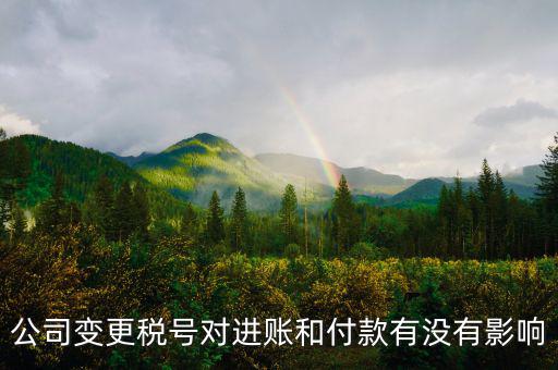 稅號(hào)變更是什么意思，公司變更稅號(hào)對(duì)進(jìn)賬和付款有沒(méi)有影響