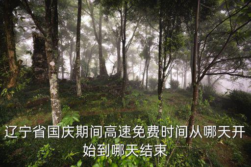 遼寧省河道費(fèi)免征到什么時(shí)候，遼寧節(jié)假日高速免費(fèi)什么時(shí)候開始