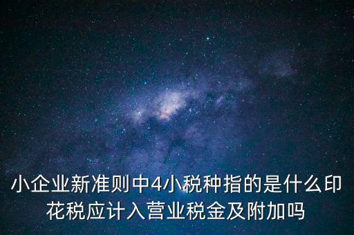 地稅小稅種什么意思，小規(guī)模納稅人地稅一般報什么稅種