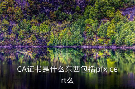 什么叫ca證書，什么事CA證書