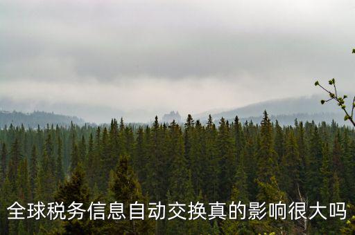 什么是稅務(wù)信息交換，全球稅務(wù)信息自動(dòng)交換真的影響很大嗎