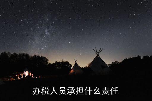 稅務(wù)負(fù)責(zé)人有什么責(zé)任，這樣的稅務(wù)辦事人員有責(zé)任嗎
