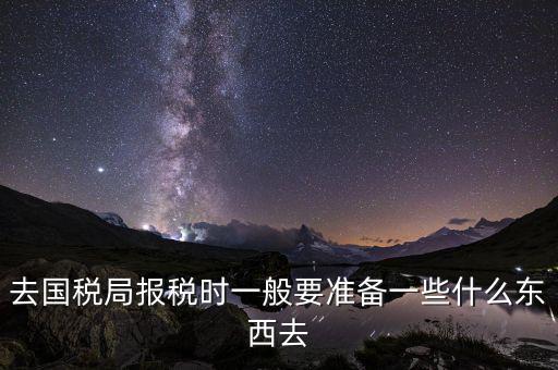 去國稅局報(bào)稅時一般要準(zhǔn)備一些什么東西去