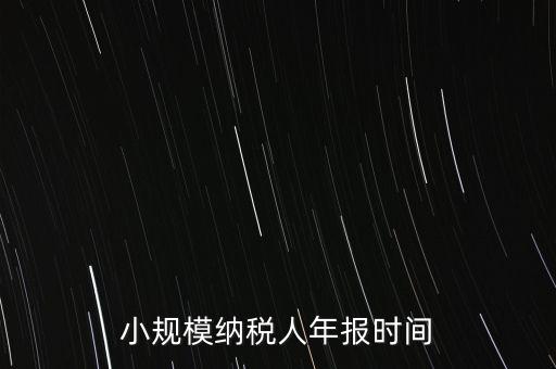 納稅申報(bào)年報(bào)什么時(shí)候，小規(guī)模納稅人年報(bào)時(shí)間
