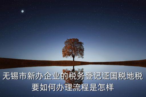 無錫市新辦企業(yè)的稅務登記證國稅地稅要如何辦理流程是怎樣