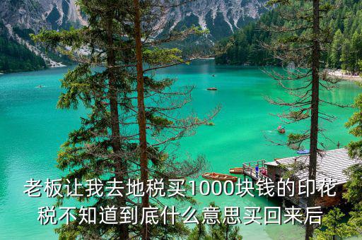 地稅印花稅什么意思，印花稅是什么意思