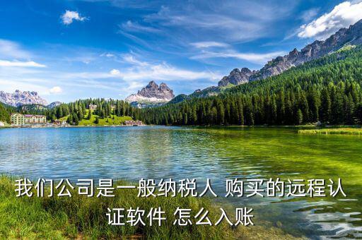 一般納稅人 網(wǎng)上認證 認定計入什么科目，我們公司是一般納稅人 購買的遠程認證軟件 怎么入賬