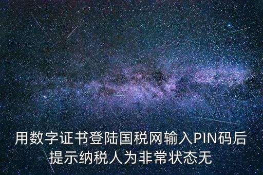 國稅pin碼是什么，機構代碼的ca證書的PIN碼是什么我用CA證書登陸國稅時提示詳細