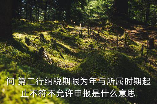 申報屬期不存在年度申報記錄什么意思，地稅當前屬期不存在待申報稅種什么意思
