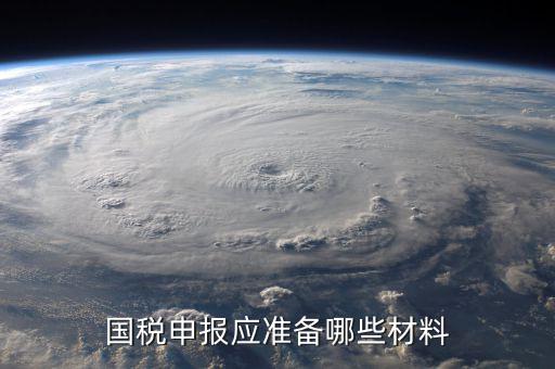 國稅報稅帶什么，國稅申報應準備哪些材料