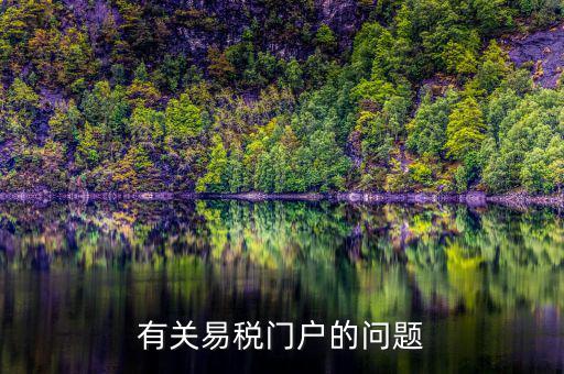 易稅門戶是用來做什么的，什么叫易稅門戶