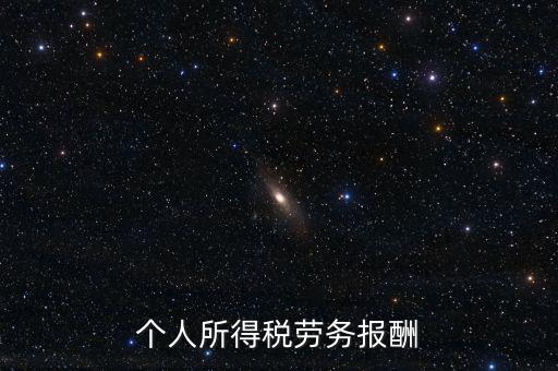 個人所得稅勞務(wù)報酬